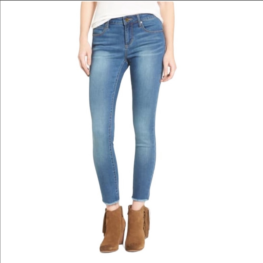Articles of Society Carly Crop Skinny Jeans Blue - Picture 2 of 16